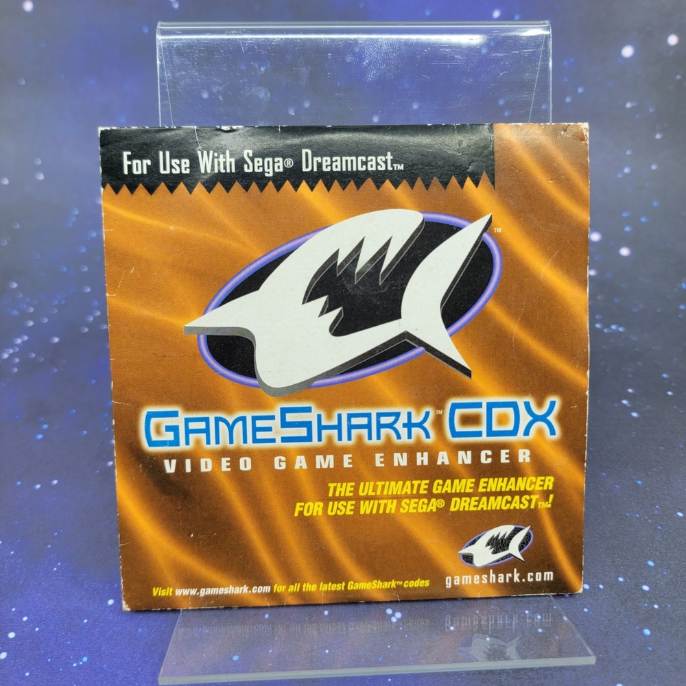 GameShark CDX Video Game Enhancer Sega Dreamcast InterAct Disc and Sleeve